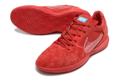Men's Nike Street Gato IC Football Shoes - Red/Red/Red