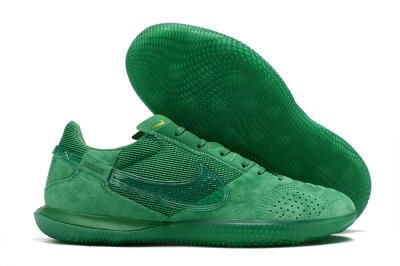 Men's Nike Street Gato IC Football Shoes - Green/Green/Green