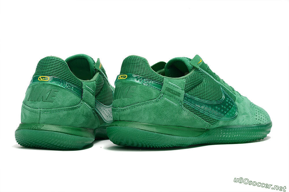 Men's Nike Street Gato IC Football Shoes - Green/Green/Green 5
