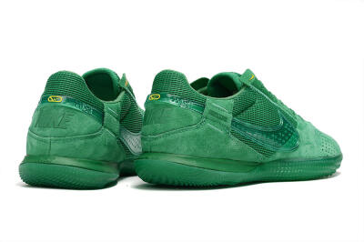Men's Nike Street Gato IC Football Shoes - Green/Green/Green