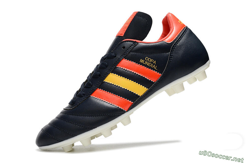 Men's Adidas Copa Mundial FG Football Boots - Black/Red/Yellow 5