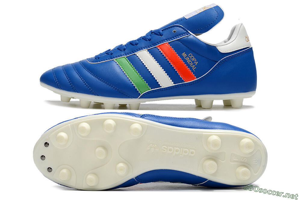 Men's Adidas Copa Mundial FG Football Boots - Blue/Green/White/Red 1