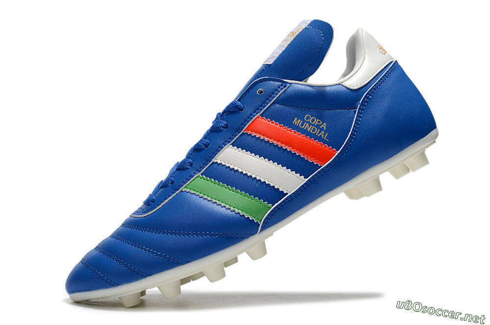 Men's Adidas Copa Mundial FG Football Boots - Blue/Green/White/Red 5