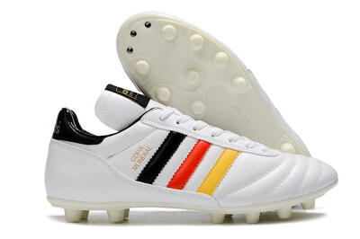 Men's Adidas Copa Mundial FG Football Boots - White/Black/Red/Yellow