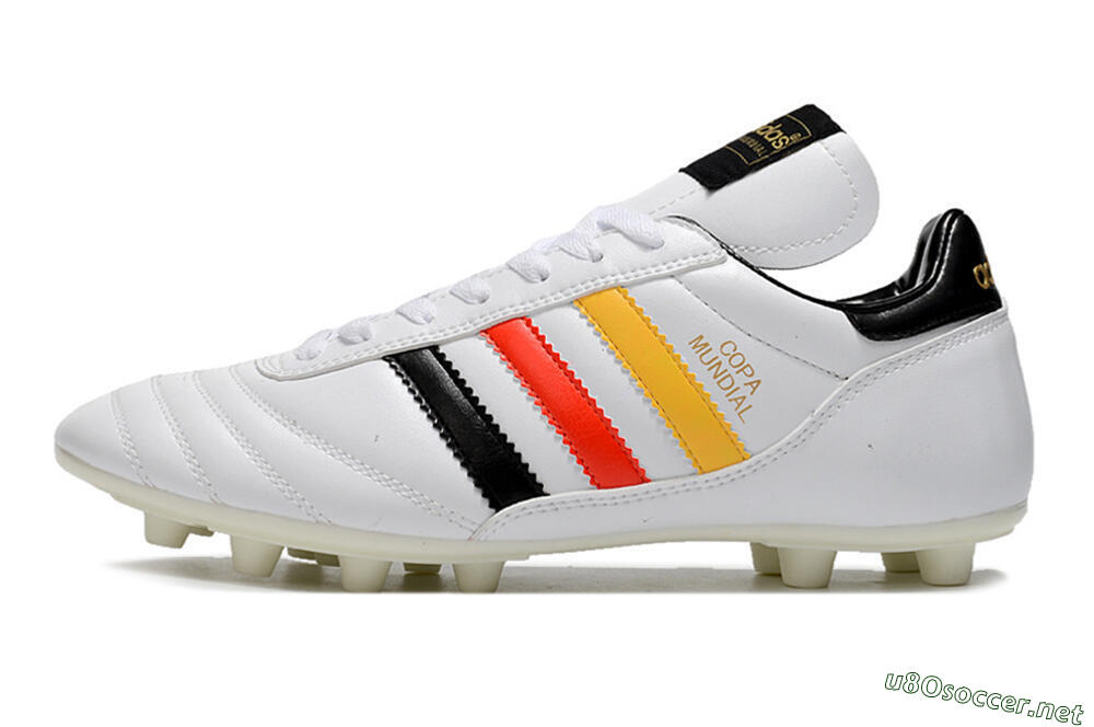 Men's Adidas Copa Mundial FG Football Boots - White/Black/Red/Yellow 0