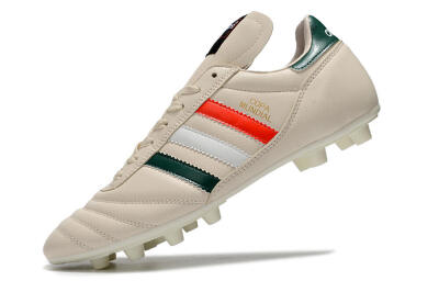Men's Adidas Copa Mundial FG Football Boots - Beige/Green/White/Red