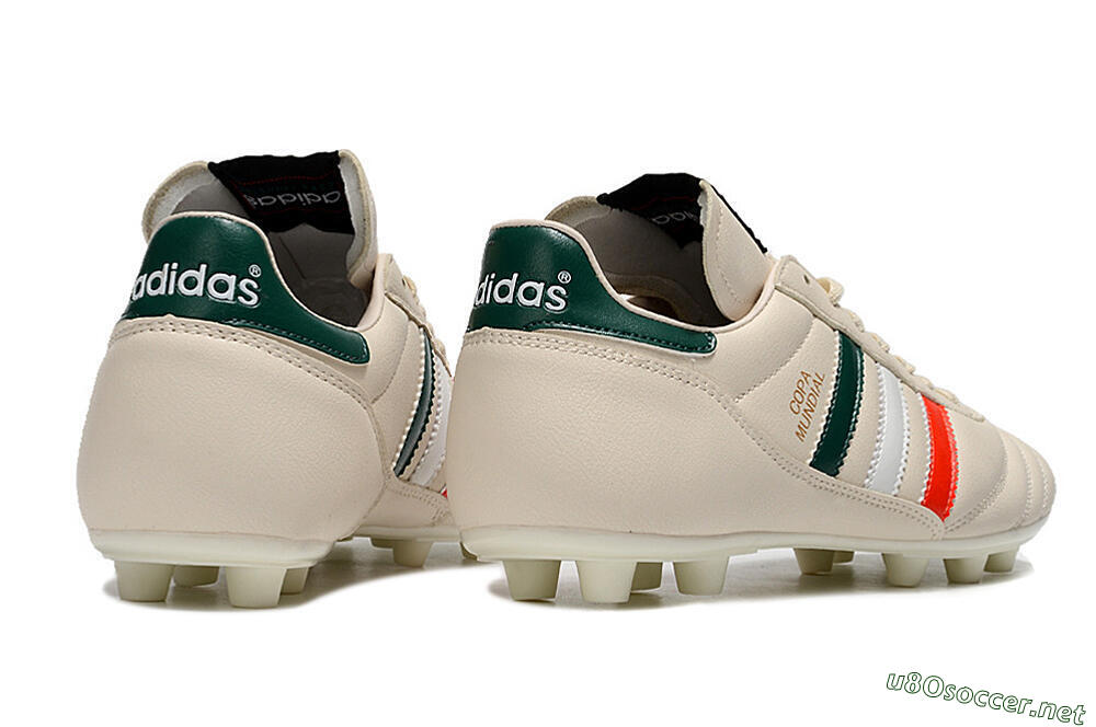 Men's Adidas Copa Mundial FG Football Boots - Beige/Green/White/Red 6