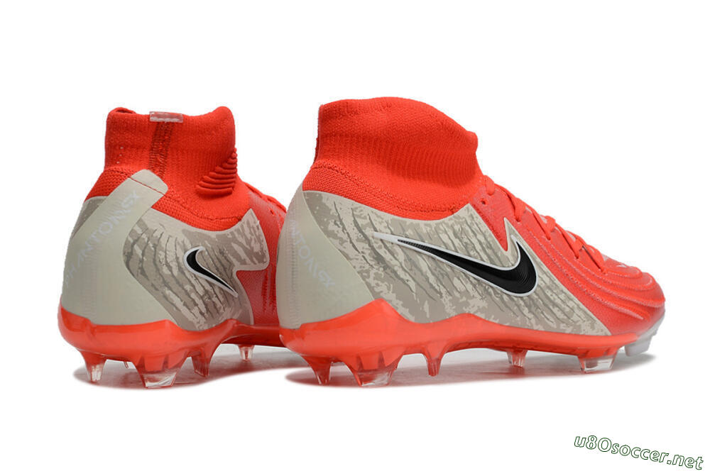 Men's Nike Phantom Luna Elite FG Football Boots - Red/Brown/Black 6