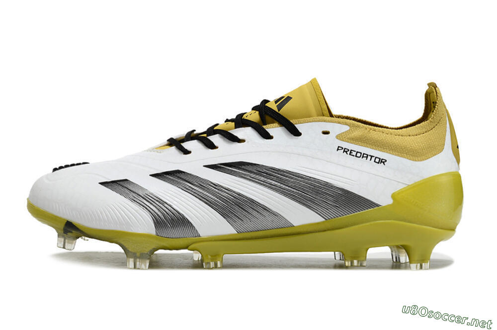 Men's Adidas Predator Accuracy FG Football Boots - White/Black/Yellow 0