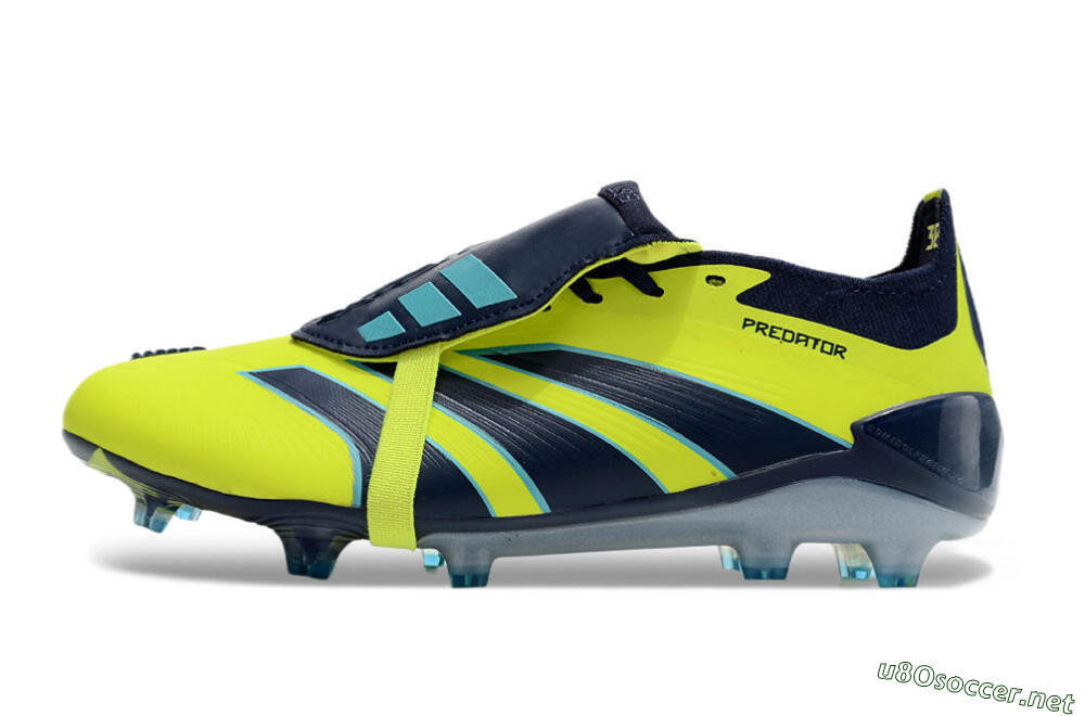 Unisex Adidas Predator Elite Foldover Tongue FG Football Boots - Yellow/Blue/Jade 0