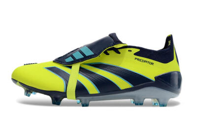 Unisex Adidas Predator Elite Foldover Tongue FG Football Boots - Yellow/Blue/Jade
