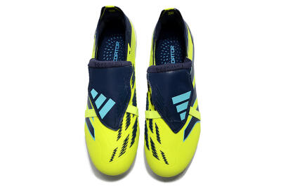 Unisex Adidas Predator Elite Foldover Tongue FG Football Boots - Yellow/Blue/Jade