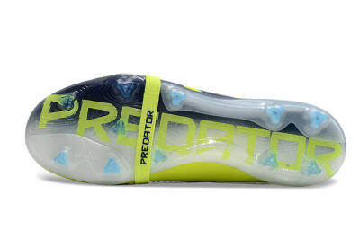 Unisex Adidas Predator Elite Foldover Tongue FG Football Boots - Yellow/Blue/Jade