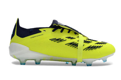 Unisex Adidas Predator Elite Foldover Tongue FG Football Boots - Yellow/Blue/Jade