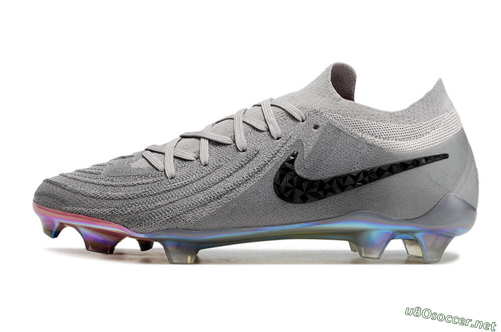 Unisex Nike Phantom Luna Elite NU FG Football Boots - Grey/Black/Blue 0