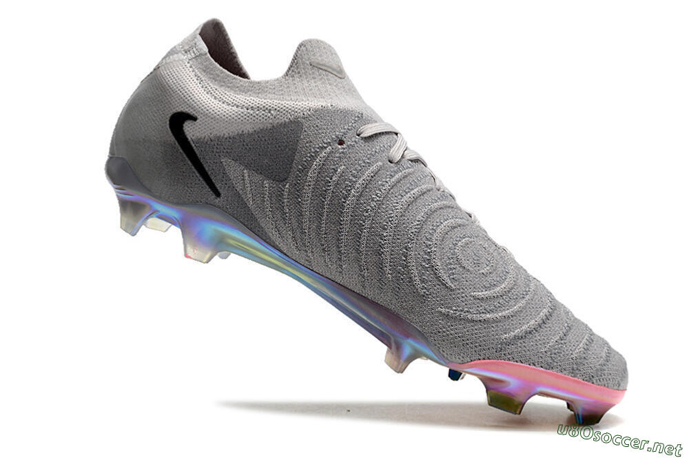 Unisex Nike Phantom Luna Elite NU FG Football Boots - Grey/Black/Blue 4