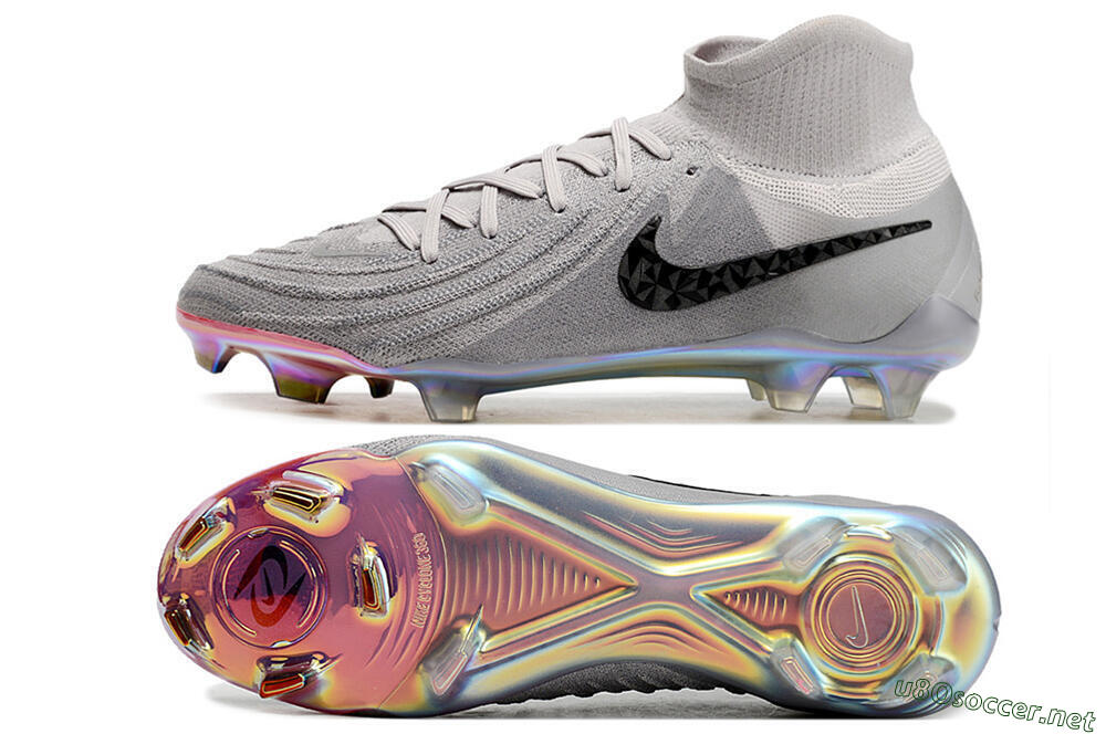 Unisex Nike Phantom Luna Elite NU FG Football Boots - Grey/Black/Blue 1