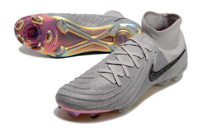 Unisex Nike Phantom Luna Elite NU FG Football Boots - Grey/Black/Blue