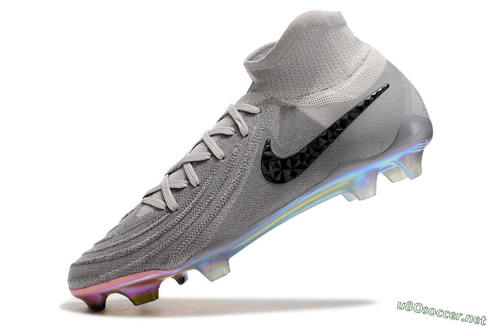 Unisex Nike Phantom Luna Elite NU FG Football Boots - Grey/Black/Blue 5