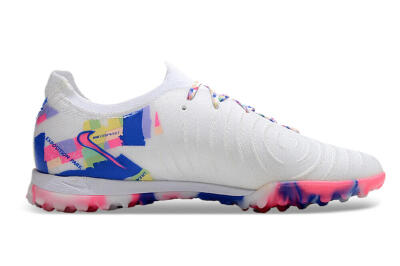Men's Nike Phantom GX 2 Elite TF Football Shoes - White/Blue/Pink/Yellow