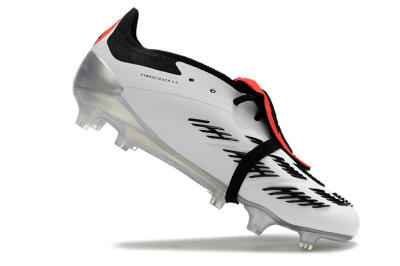 Men's Adidas Predator Elite Foldover Tongue FG Football Boots - White/Black/Red