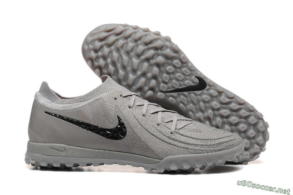 Men's Nike Phantom Luna Elite TF Football Shoes - Grey/Black 2