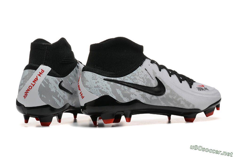 Men's Nike Phantom Luna Elite FG Football Boots - White/Red/Black/Grey 9