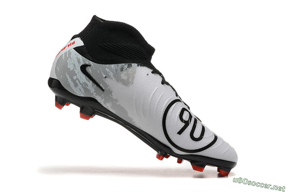 Men's Nike Phantom Luna Elite FG Football Boots - White/Red/Black/Grey 7