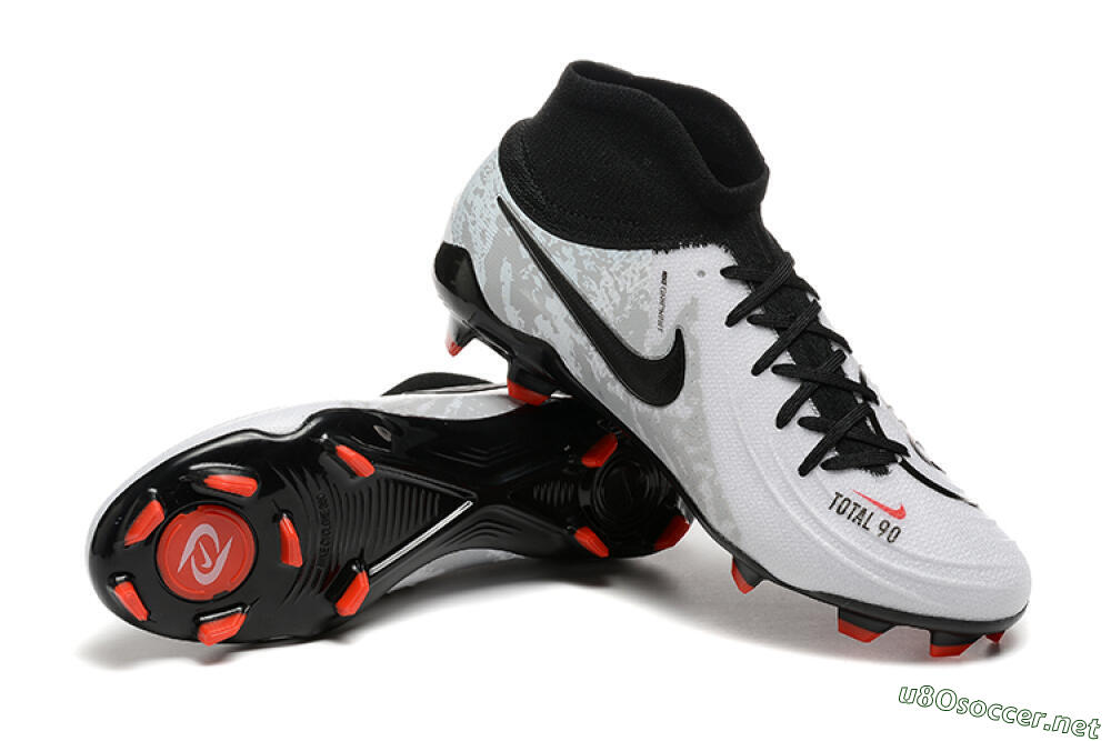 Men's Nike Phantom Luna Elite FG Football Boots - White/Red/Black/Grey 4