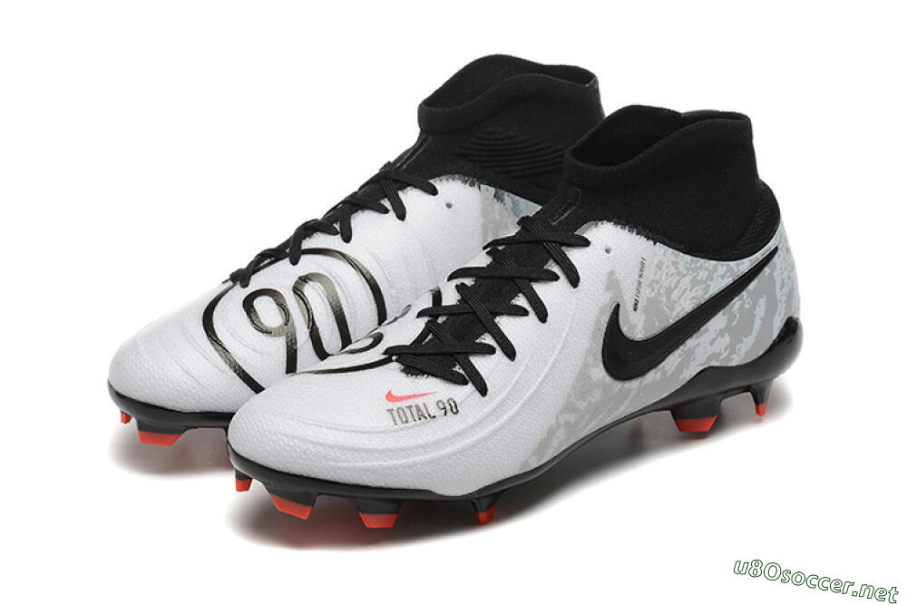 Men's Nike Phantom Luna Elite FG Football Boots - White/Red/Black/Grey 5