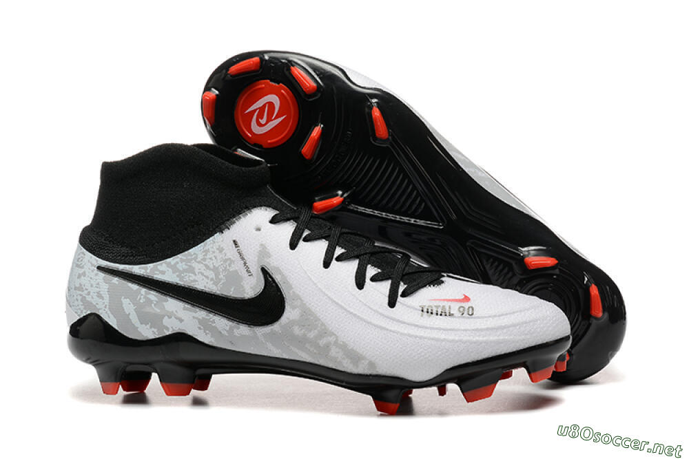 Men's Nike Phantom Luna Elite FG Football Boots - White/Red/Black/Grey 2