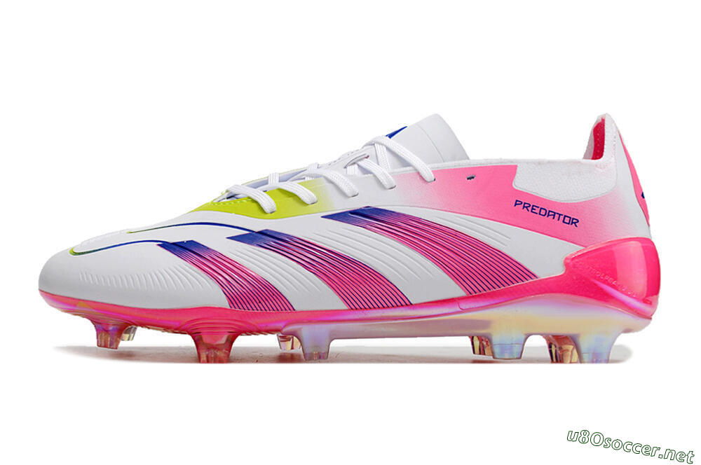 Men's Adidas Predator Accuracy Elite FG Football Boots - White/Pink/Purple 0