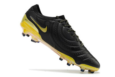 Men's Nike Tiempo Legend 10 Elite FG Football Boots - Black/Gold