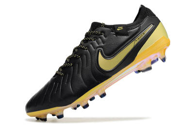 Men's Nike Tiempo Legend 10 Elite FG Football Boots - Black/Gold