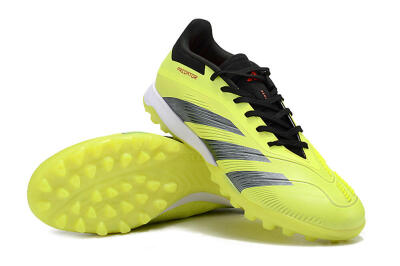 Men's Adidas Predator Accuracy Elite TF Football Shoes - Yellow/Black/Silver