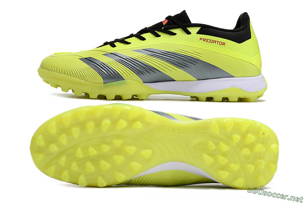 Men's Adidas Predator Accuracy Elite TF Football Shoes - Yellow/Black/Silver 1