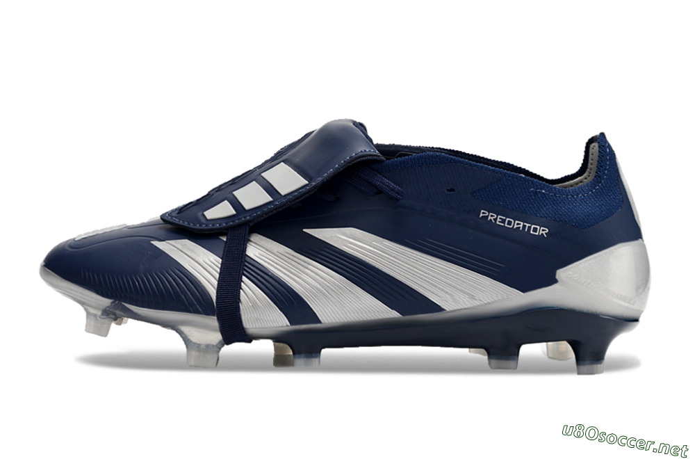 Men's Adidas Predator Elite Foldover Tongue FG Football Boots - Blue/White/Silver 0