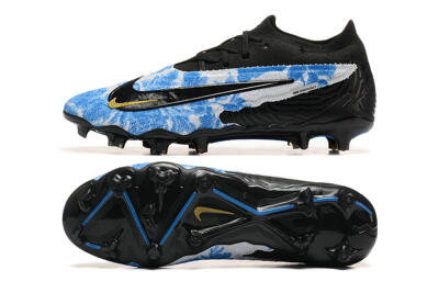 Men's Nike Phantom GX Elite FG Football Boots - Blue/Grey/Black/Gold