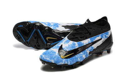 Men's Nike Phantom GX Elite FG Football Boots - Blue/Grey/Black/Gold
