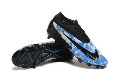 Men's Nike Phantom GX Elite FG Football Boots - Blue/Grey/Black/Gold