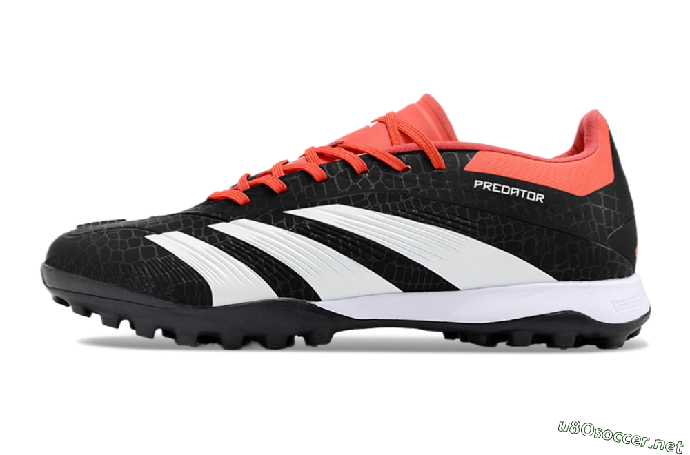 Men's Adidas Predator 24 Elite TF Football Shoes - Black/White/Red 0