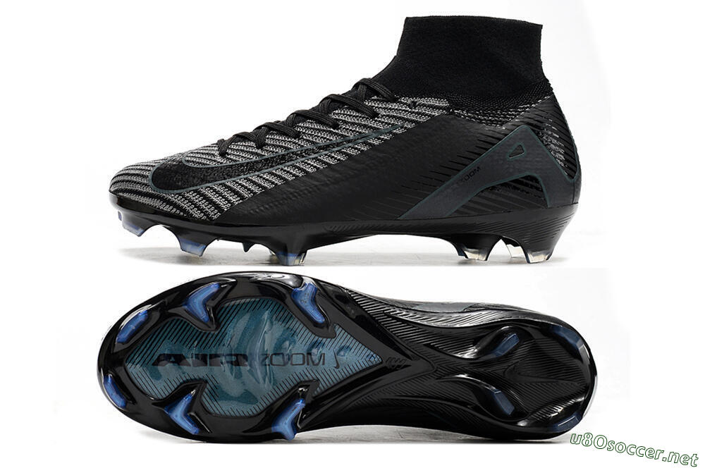 Men's Nike Air Zoom Mercurial Superfly 10 Elite FG Football Boots - Black/Jade/Blue 1