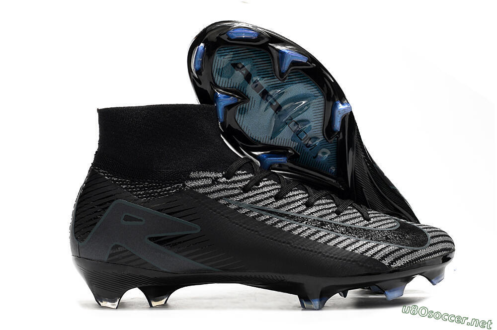 Men's Nike Air Zoom Mercurial Superfly 10 Elite FG Football Boots - Black/Jade/Blue 2