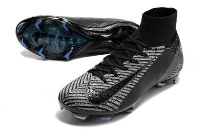 Men's Nike Air Zoom Mercurial Superfly 10 Elite FG Football Boots - Black/Jade/Blue