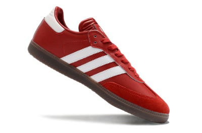 Men's Adidas Samba Messi Indoor TF Football Shoes - Red/White/Brown