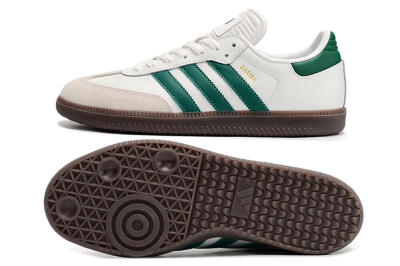 Men's Adidas Samba Messi Indoor TF Football Shoes - Grey/White/Green