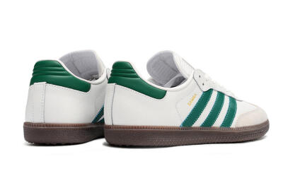 Men's Adidas Samba Messi Indoor TF Football Shoes - Grey/White/Green