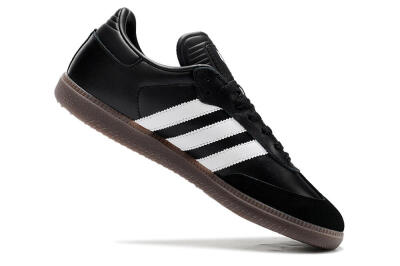 Men's Adidas Samba Messi Indoor TF Football Shoes - Black/White/Brown