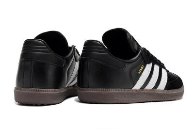 Men's Adidas Samba Messi Indoor TF Football Shoes - Black/White/Brown
