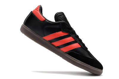 Men's Adidas Samba Messi Indoor TF Football Shoes - Black/Red/Brown